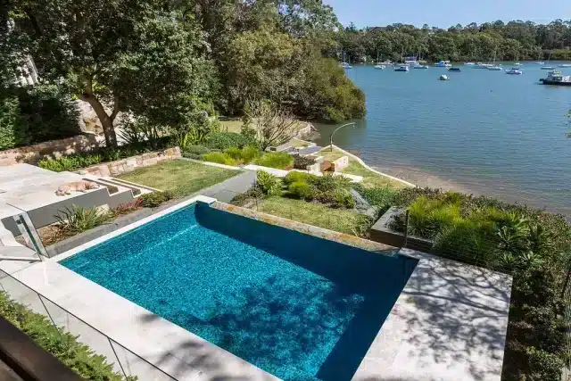 pool with stunning Northern Beaches landscaping