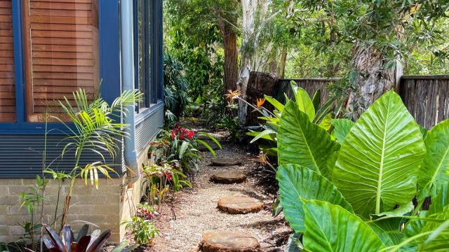 Where is the best place for the vegetable garden?